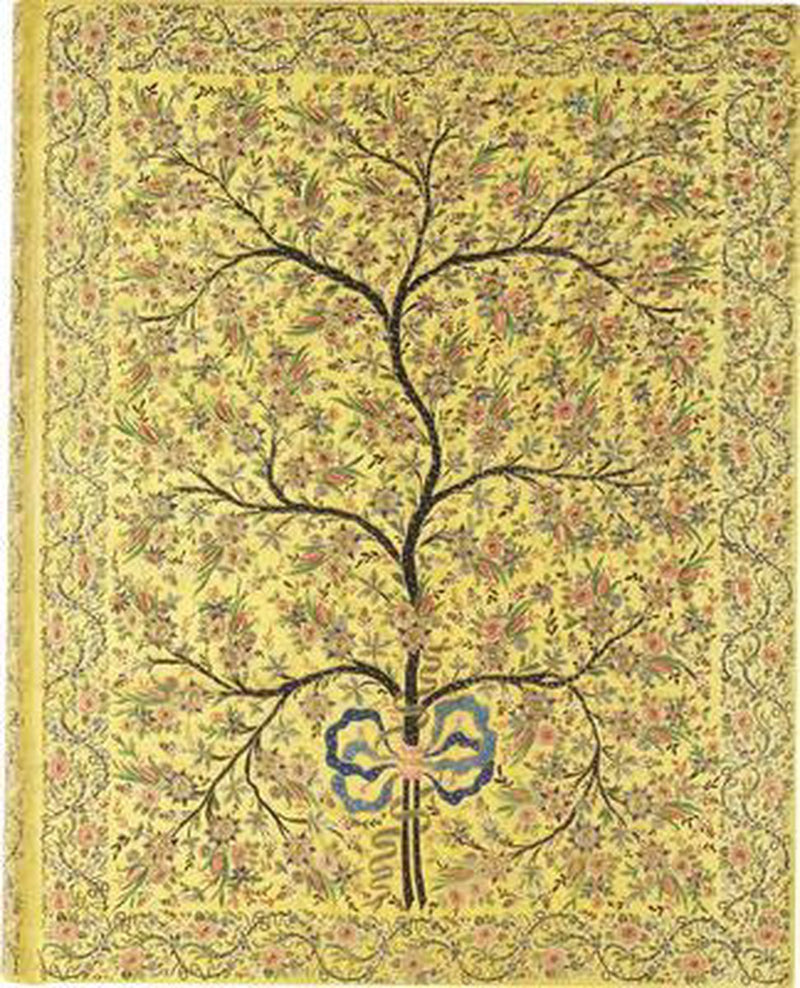 Peter pauper oversize notitieboek - silk tree of life - met leeslint - 18x23 cm
