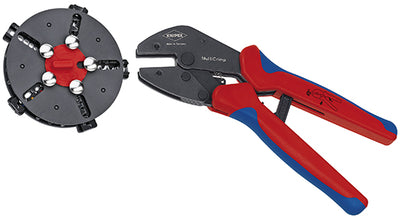 Knipex multicrimp krimptang 973302 (rood blauw)