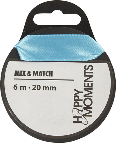 Happy moments satijnlint lichtblauw, 15m