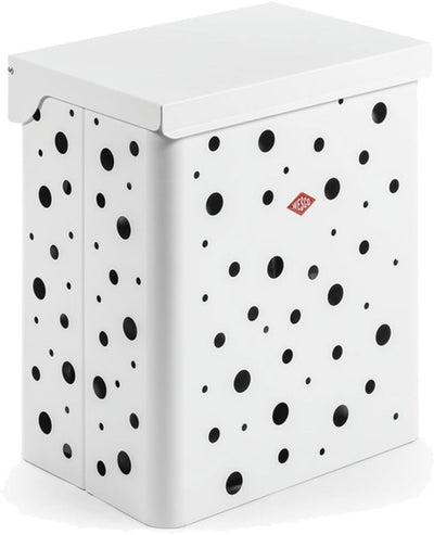 Wesco wasmand duo 1 met inzet | 64 liter | duo wasbox (2x32 liter) | metaal - mat wit | waskorf