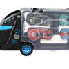 Vrachtwagen 28cm met 4 auto's 33x12x7cm