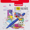 Bruynzeel fineliner mini set 12 kleuren