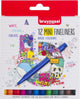 Bruynzeel fineliner mini set 12 kleuren