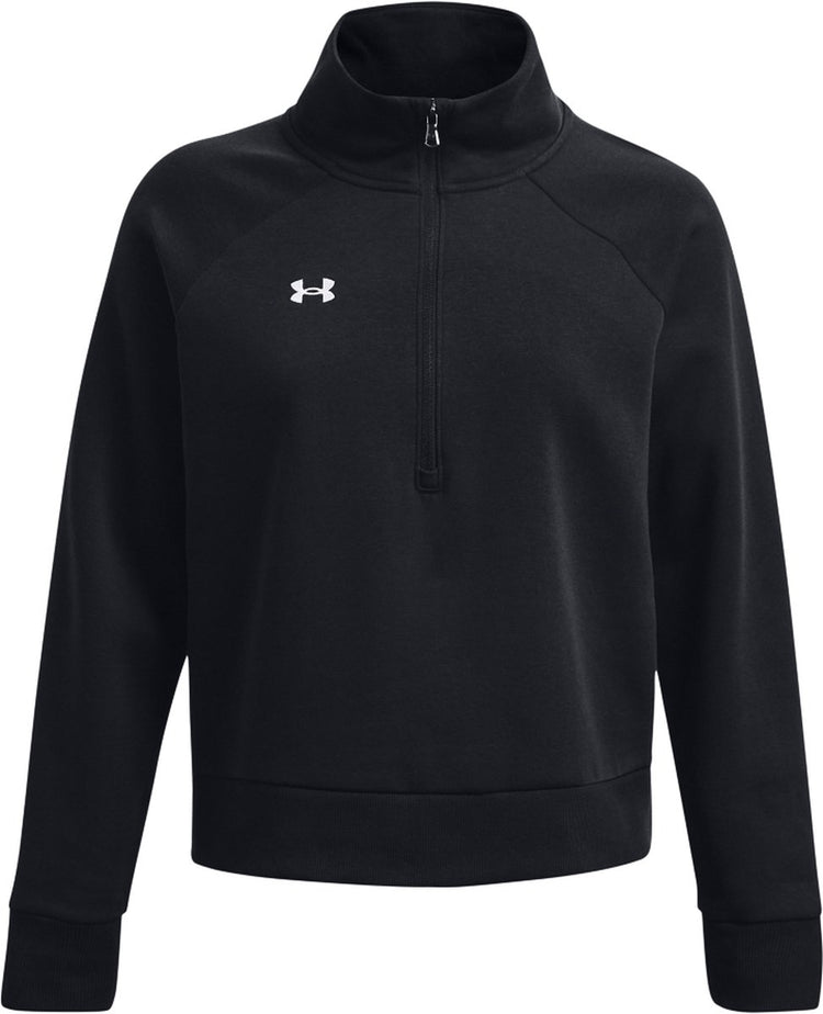 Under armour ua rival fleece hz dames trui - zwart - maat xl