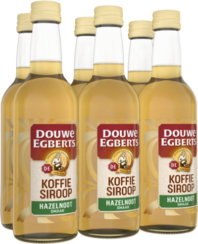 Douwe egberts siroop hazelnoot (6x 250 ml)