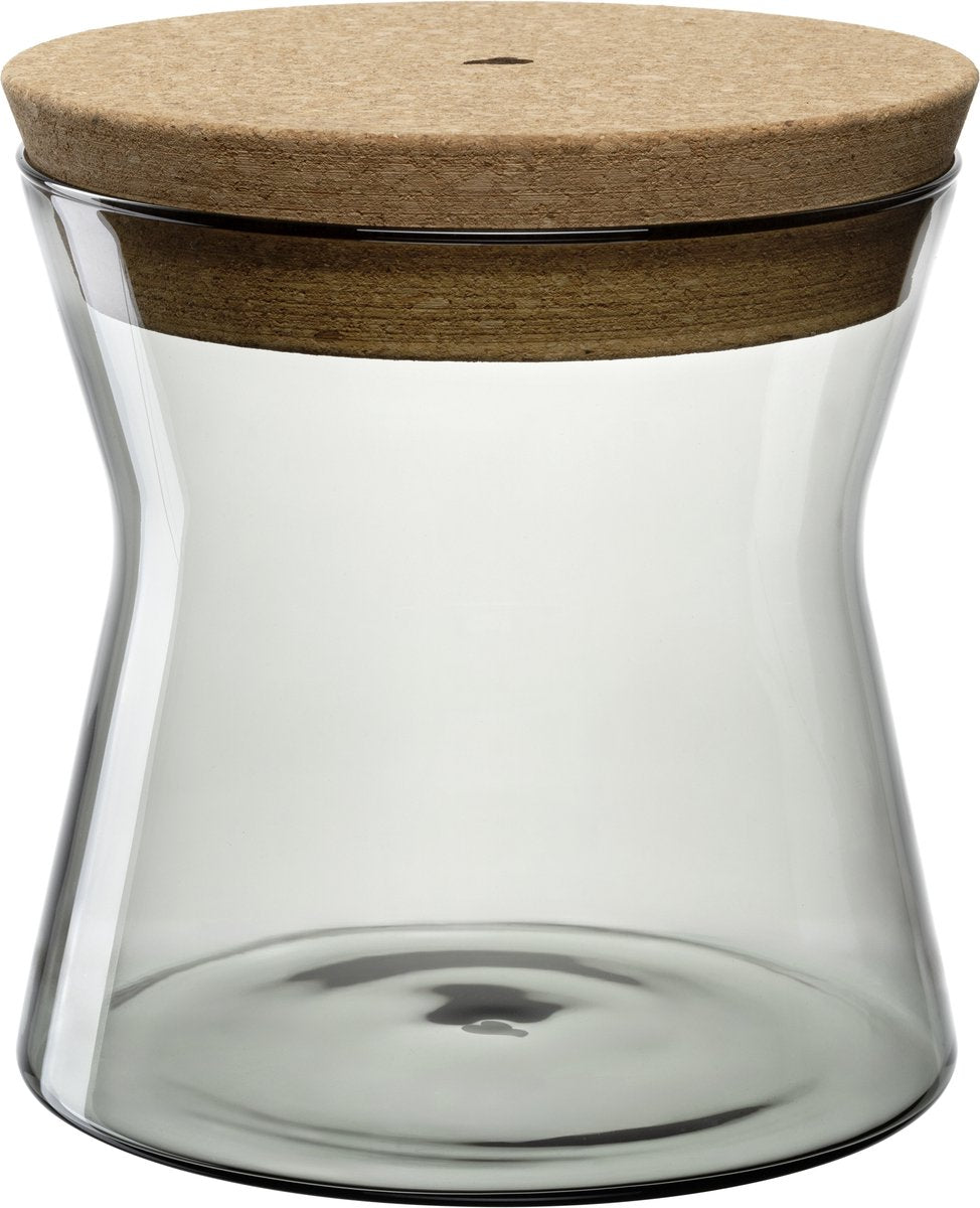 Leonardo forma x voorraadpot 16cm grijs