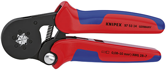 Knipex krimptang 975314 (rood blauw)