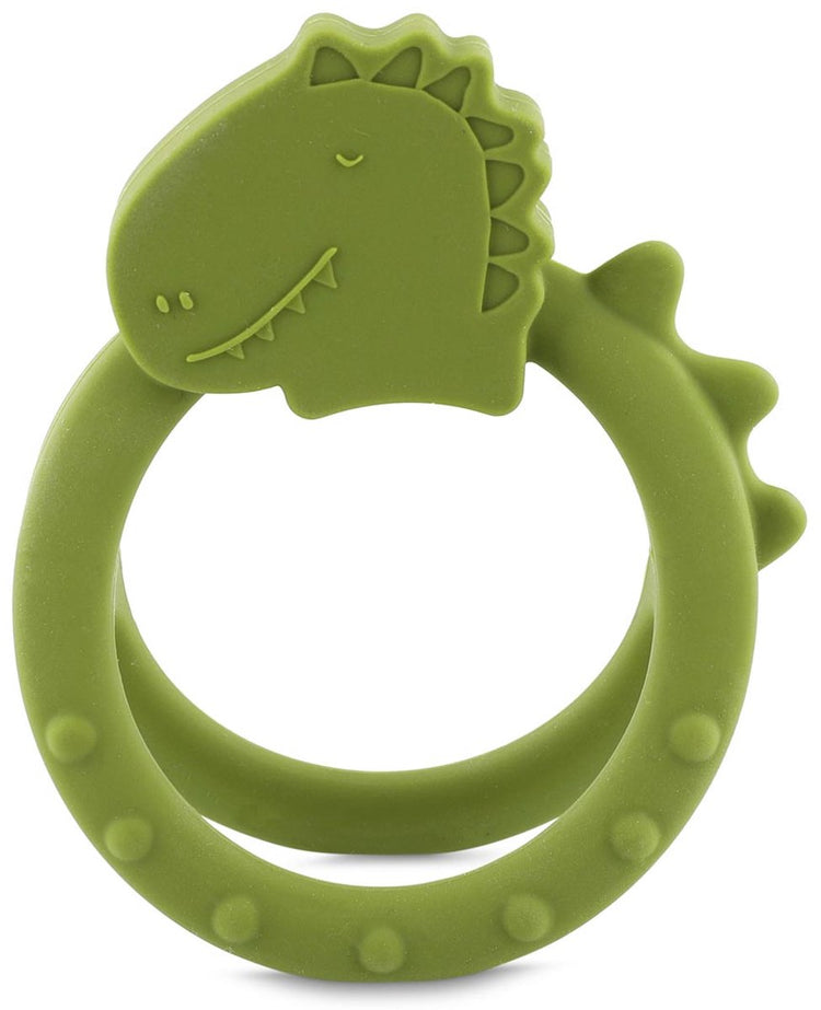 Trixie sensorische bijtring mr. dino â€“ 0m+ â€“ 100% siliconen â€“ ideaal voor doorkomende tandjes