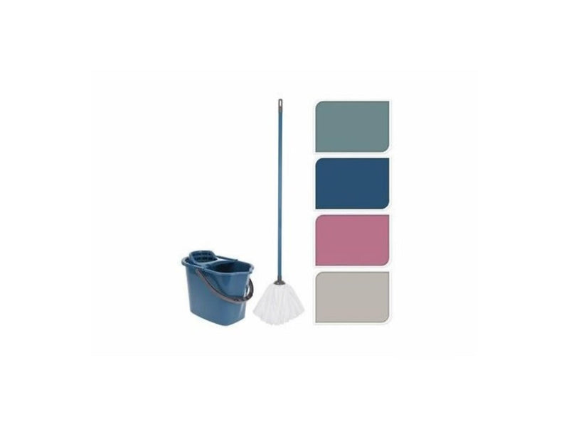 Ultra clean mopset mop+steel en wringemmer 10 liter