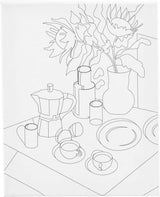 Creativ company schildercanvas met print onbijttafel - 24x30cm - afbeelding 1