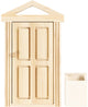 Creativ company http: www.cchobby.nl deur-met-kroonlijst-en-brievenbus-h-5-5-18-cm-b-3-5-10-5-cm-1-doos