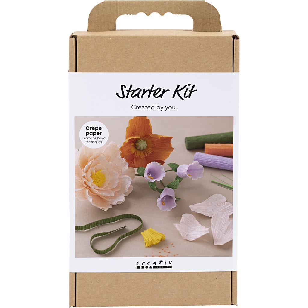 Creativ company crêpepapier bloemen maken kit