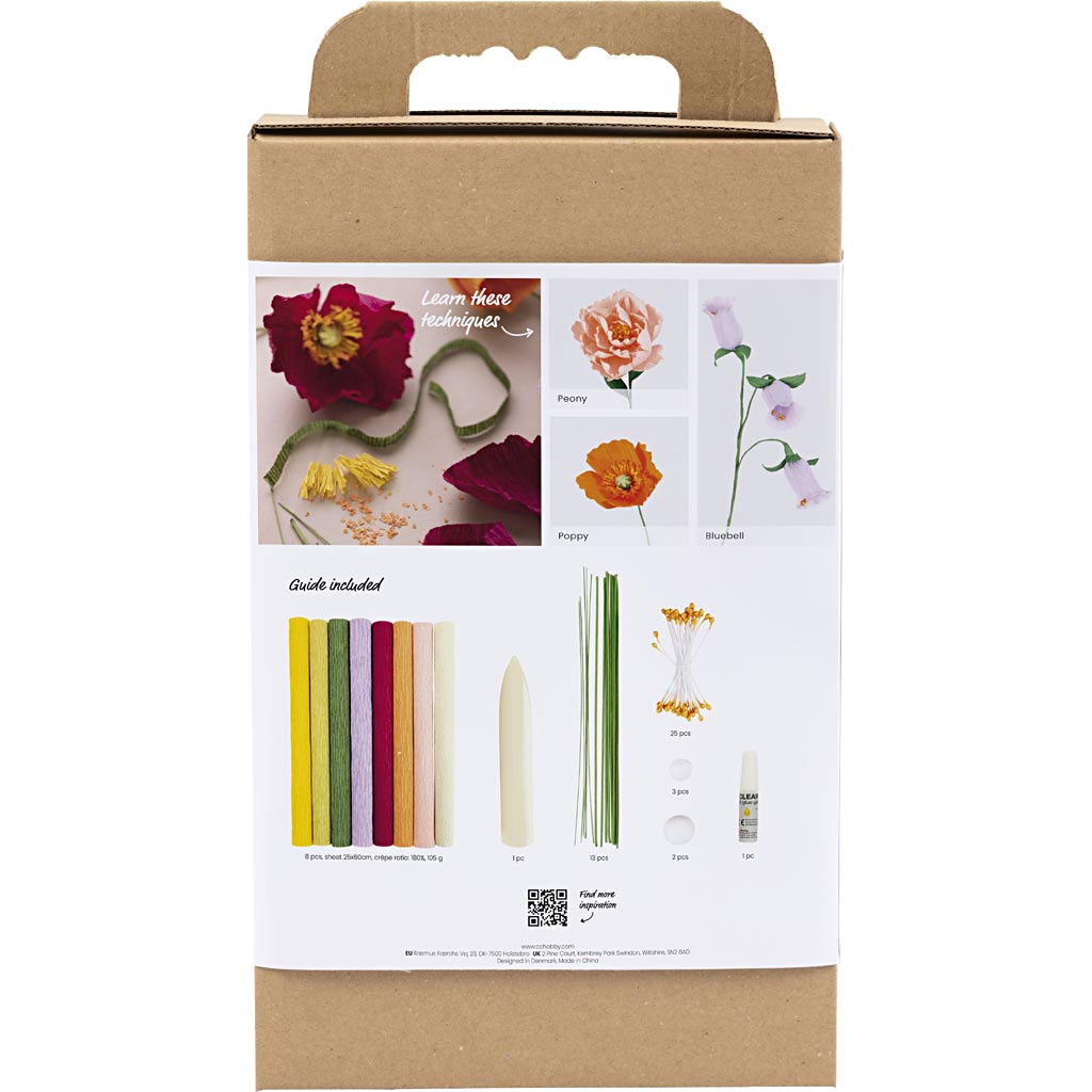 Creativ company crêpepapier bloemen maken kit