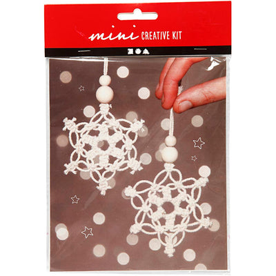 Creativ company mini creative kit macrame sneeuwvlok