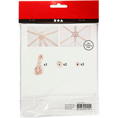 Creativ company mini creative kit macrame sneeuwvlok