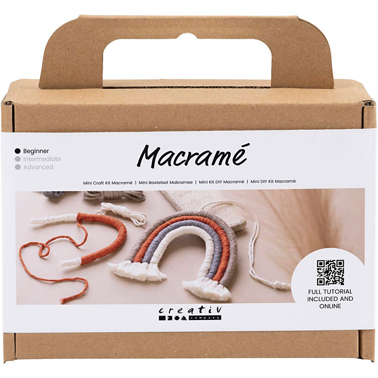 Creativ company mini hobbyset macrame regenboog