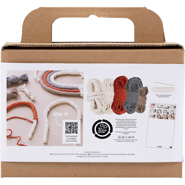 Creativ company mini hobbyset macrame regenboog