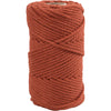 Creativ company macramé koord, l: 55 m, d 4 mm, burnt orange, 330 gr 1 rol
