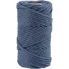Creativ company macrame koord blauw, 55m