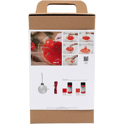 Creativ company hobbyset kerstballen marmeren