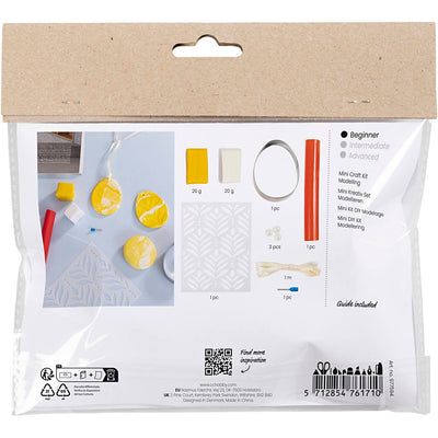 Creativ company mini hobbyset boetseren ei lichtgeel pastelkleuren