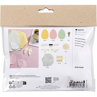 Creativ company mini hobbyset naaien paaseieren pastelkleuren