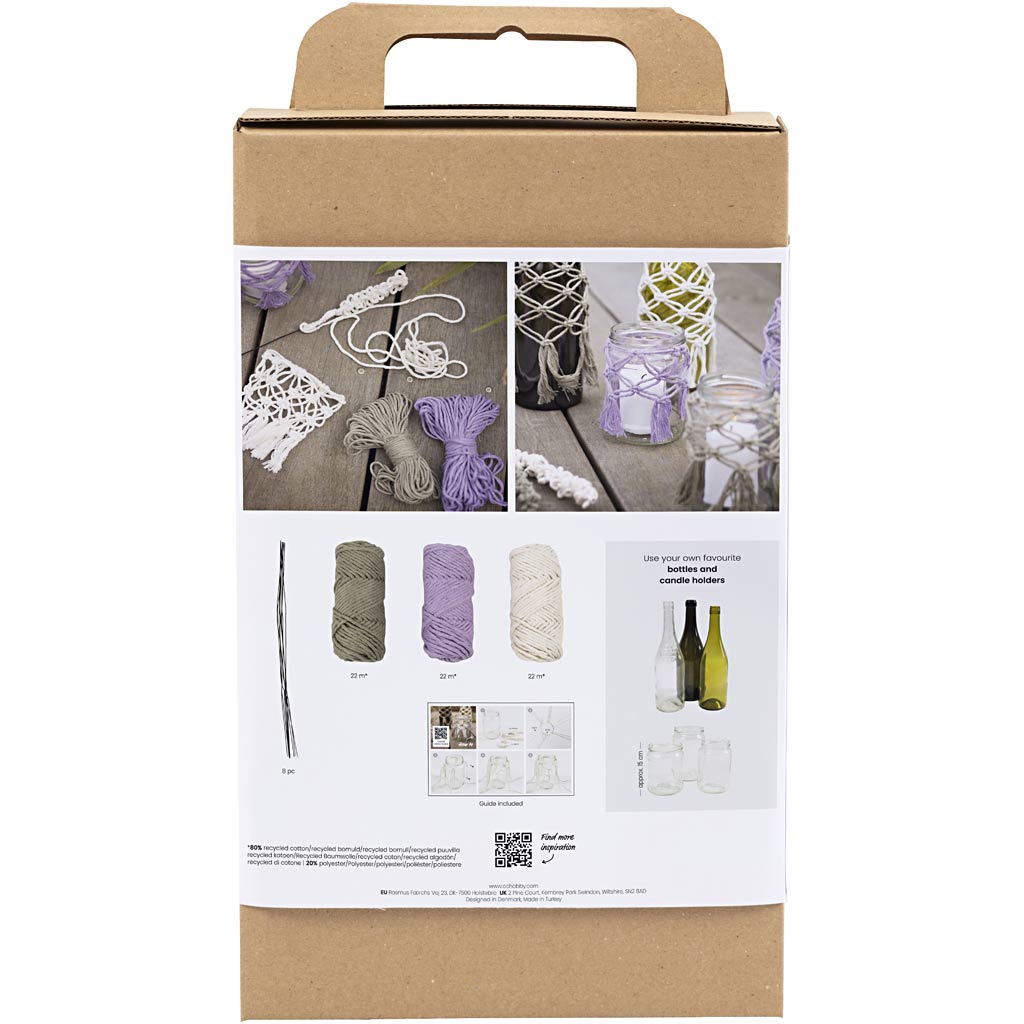 Creativ company http: www.cchobby.nl hobbyset-macrame-glasdecoratie-1-doos