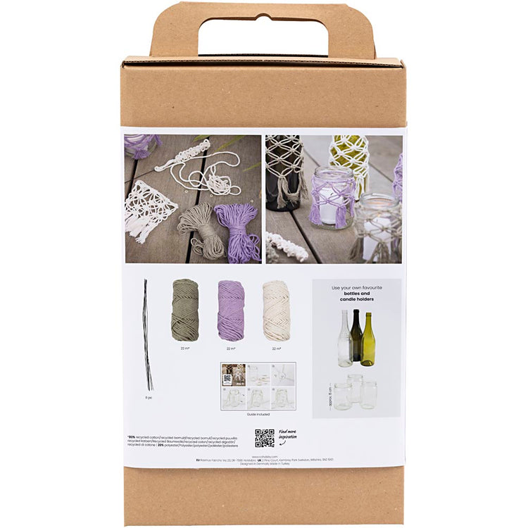 Creativ company http: www.cchobby.nl hobbyset-macrame-glasdecoratie-1-doos