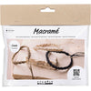 Creativ company https: www.cchobby.nl mini-hobbyset-macrame-armband-zwart-olijfbruin-zandkleur-1-doos