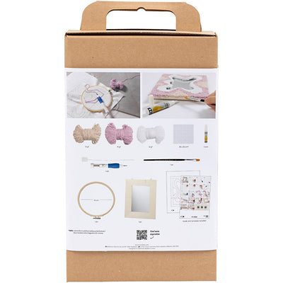 Creativ company cc hobbyset punch needle spiegel pastelkleuren