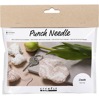 Creativ company https: www.cchobby.nl mini-hobbyset-punch-needle-sleutelhanger-beige-1-doos