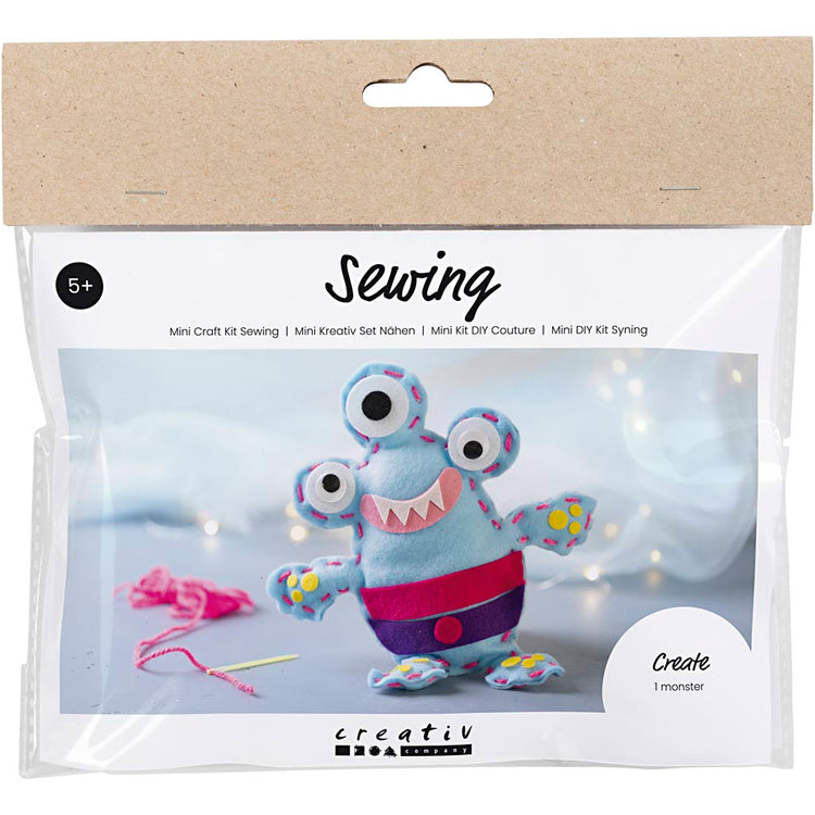 Creativ company http: www.cchobby.nl mini-hobbyset-naaien-viltmonster-diverse-kleuren-1-doos