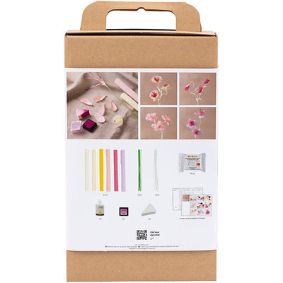 Creativ company hobbyset crepepapier bloem pastelkleuren
