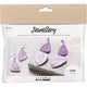 Creative company mini hobbyset sieraden oorbellen paars