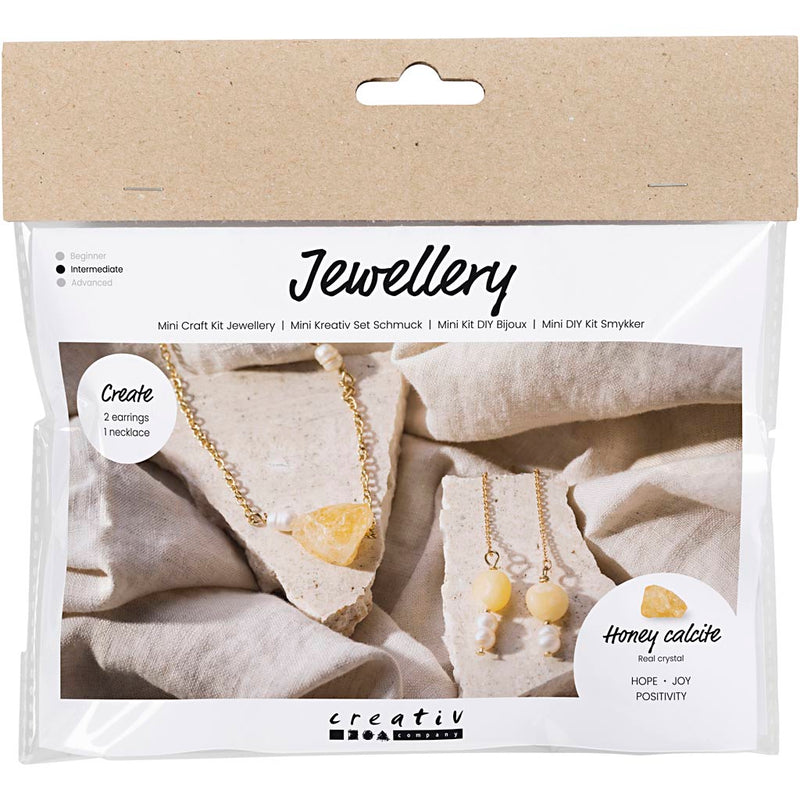 Creative company https: www.cchobby.nl mini-hobbyset-sieraden-honingcalciet-ketting-en-oorbellen-1-doos