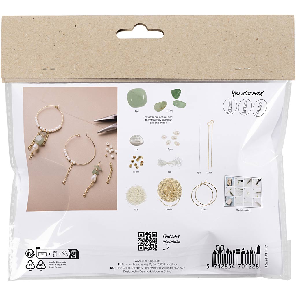 Creative company https: www.cchobby.nl mini-hobbyset-sieraden-aventurijn-mix-armband-en-oorbellen-1-doos