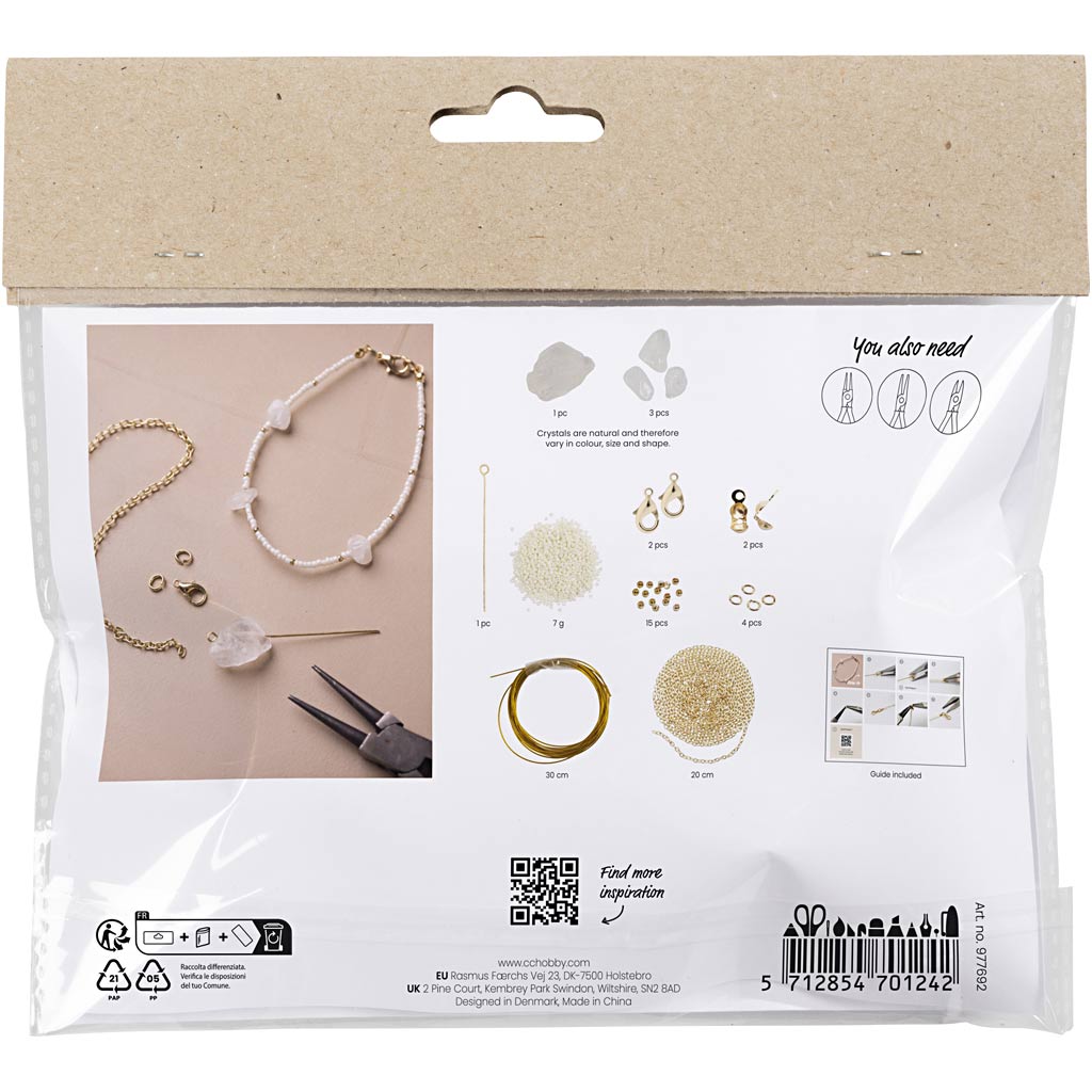 Creative company https: www.cchobby.nl mini-hobbyset-sieraden-armband-met-bergkristal-1-doos