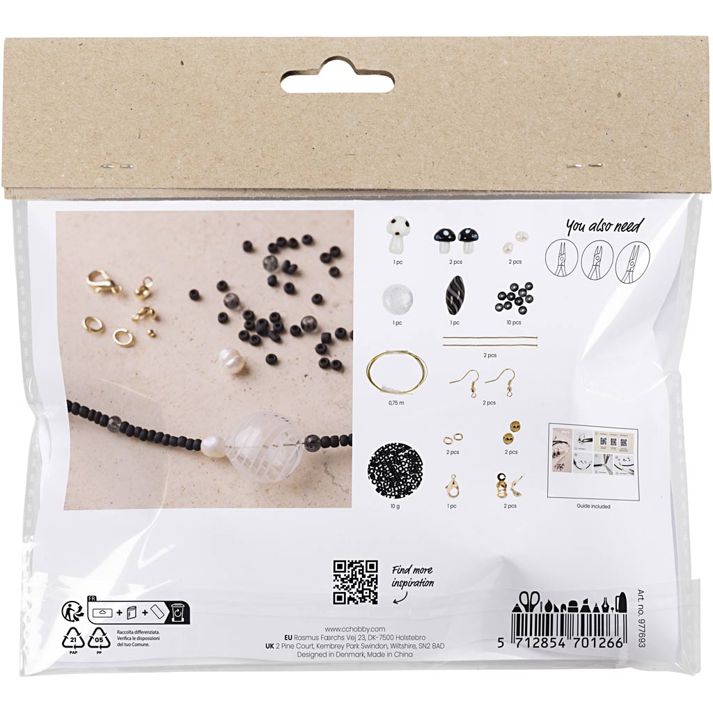 Https: www.cchobby.nl mini-hobbyset-sieraden-stoere-halsketting-zwarte-harmonie-1-doos