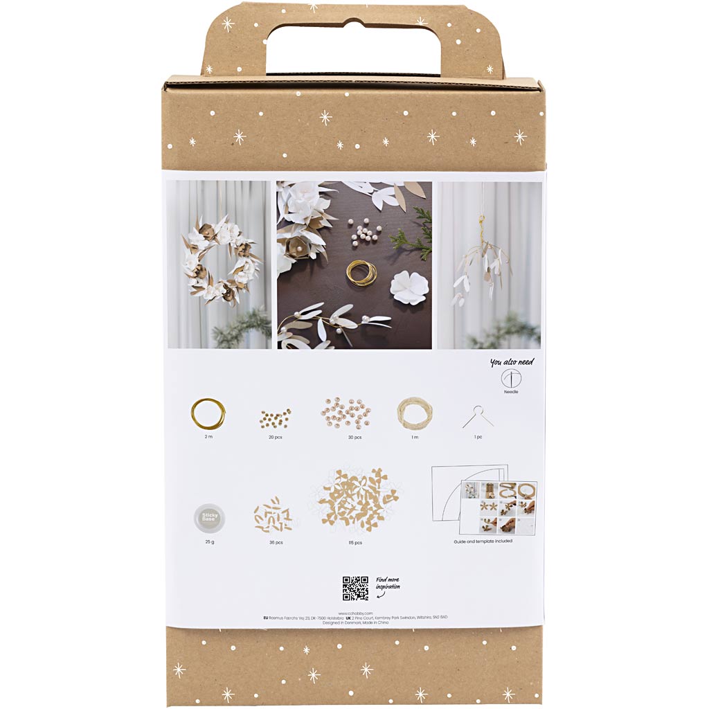 Https: www.cchobby.nl hobbyset-papier-kunst-krans-wit-licht-naturel-1-doos