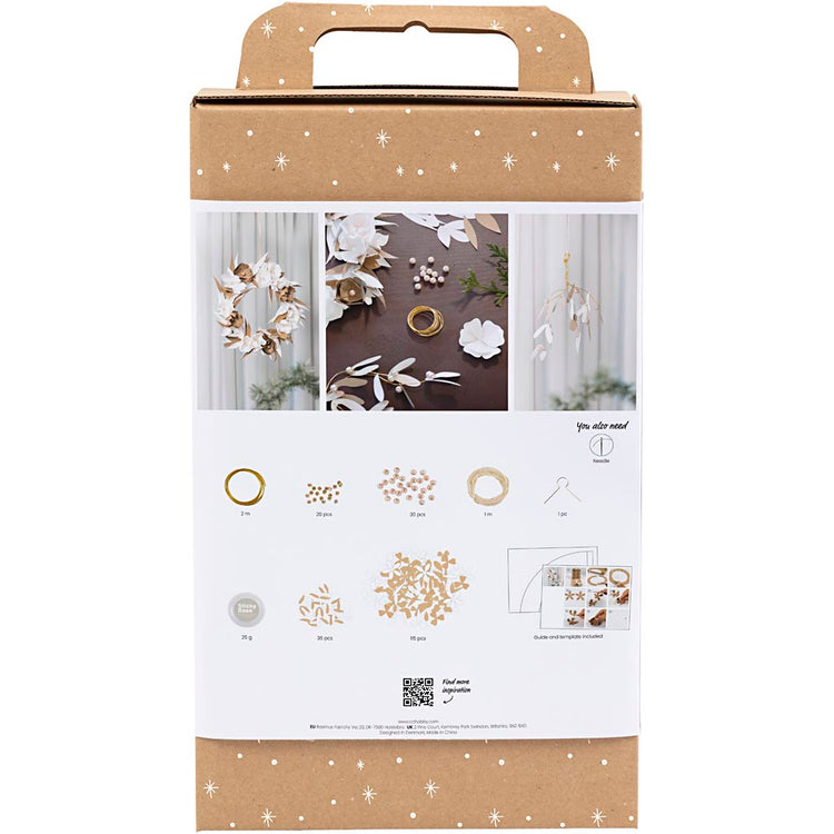 Https: www.cchobby.nl hobbyset-papier-kunst-krans-wit-licht-naturel-1-doos