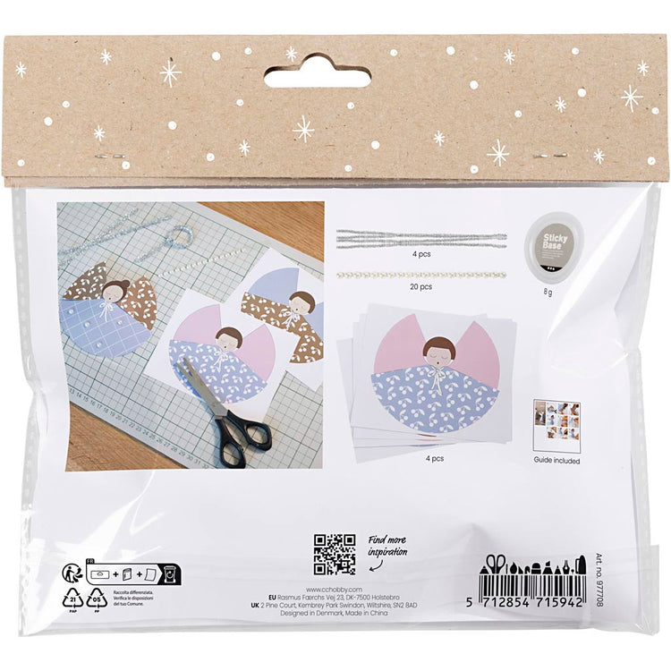 Https: www.cchobby.nl mini-hobbyset-decoraties-van-papier-engelen-diverse-kleuren-1-doos