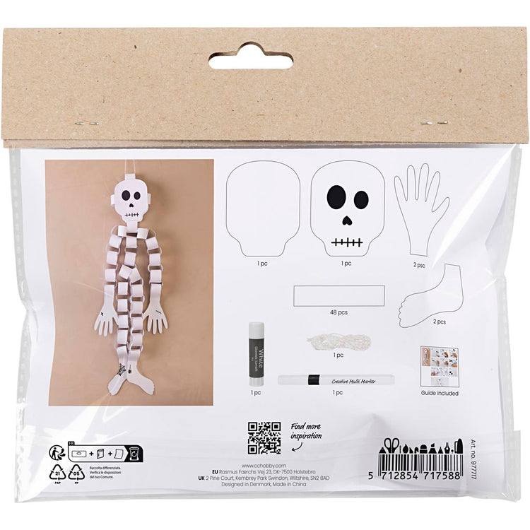 Https: www.cchobby.nl mini-hobbyset-decoraties-van-papier-skelet-zwart-wit-1-doos