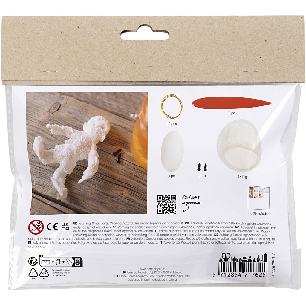 Https: www.cchobby.nl mini-hobbyset-boetseren-mummie-wit-1-doos