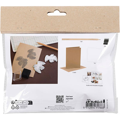 Creativ company https: www.cchobby.nl mini-hobbyset-foam-druk-kaart-met-duiven-beige-1-doos
