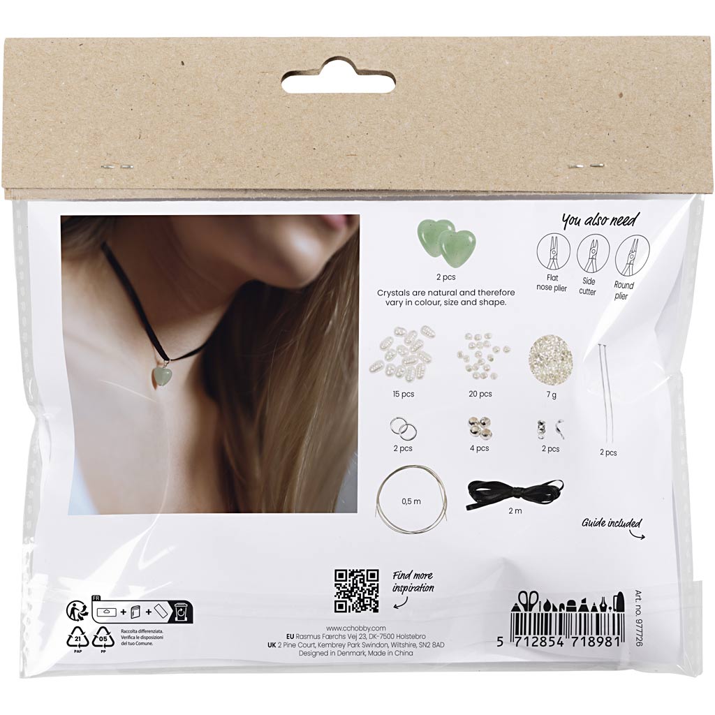 Creativ company cc mini hobbyset sieraden aventurijn hart