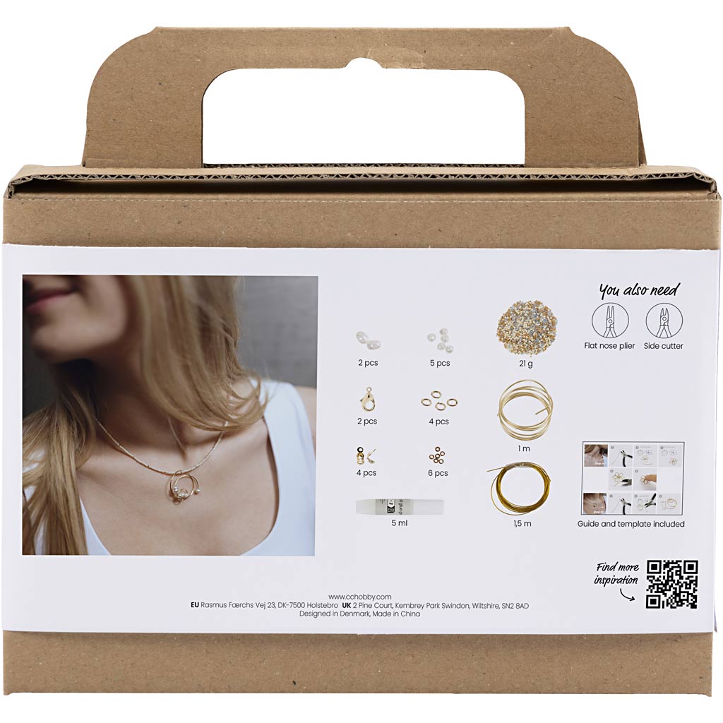 Https: www.cchobby.nl mini-hobbyset-sieraden-halsketting-met-hanger-met-metaaldraad-verguld-1-doos