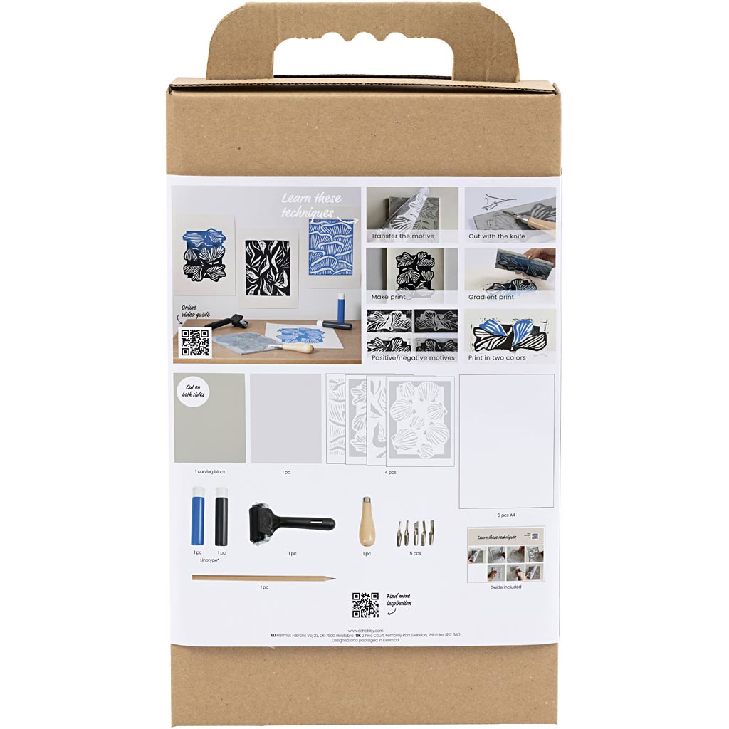Creativ company cc starter hobbyset linoprinting