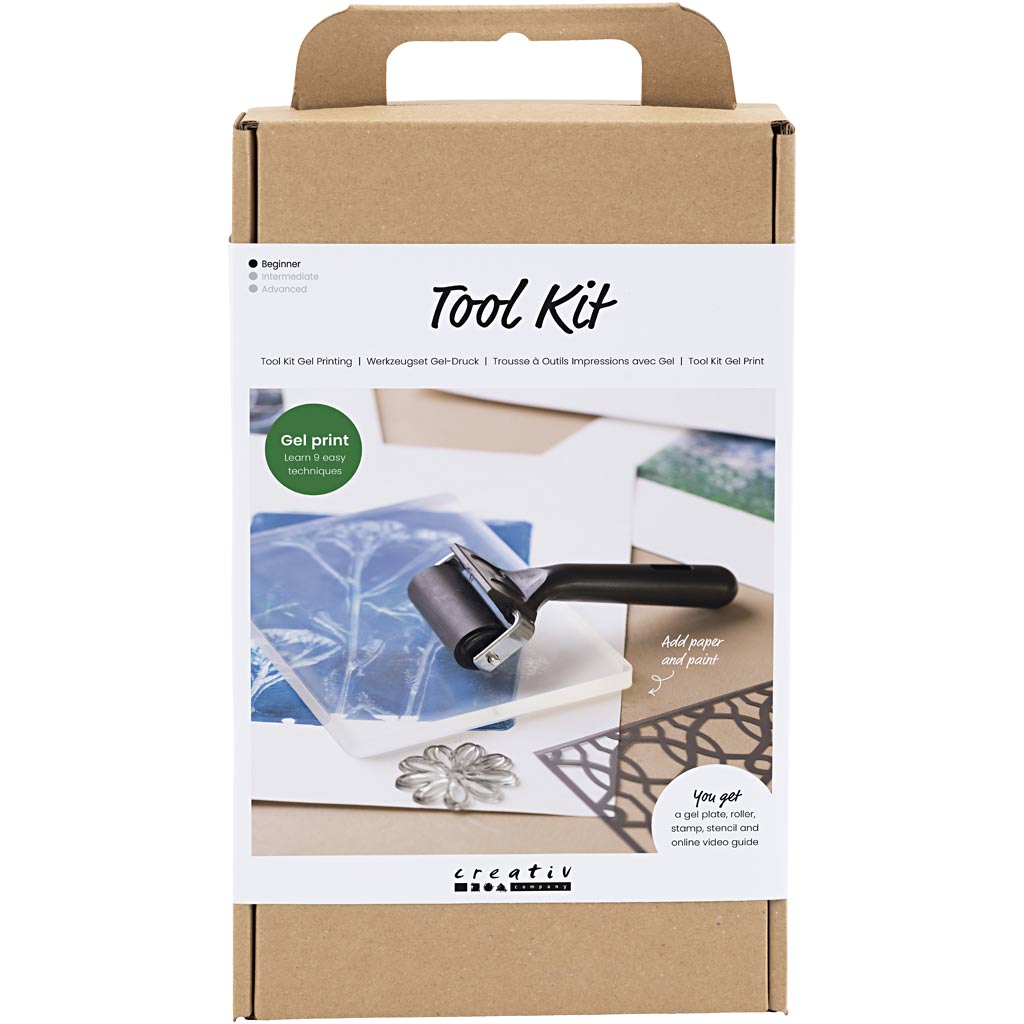 Creativ company toolkit voor gelprinten - stempelen - druktechniek - gelli plate