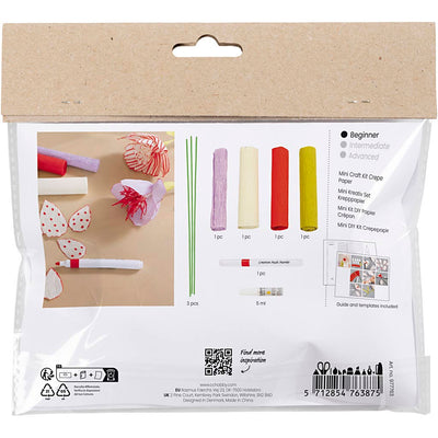 Creativ company http: www.cchobby.nl mini-hobbyset-crepepapier-bloemen-pastelkleuren-1-doos