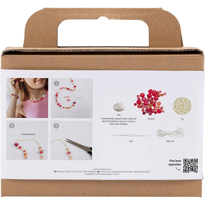 Creativ company mini hobbyset sieraden halsketting en armband roze